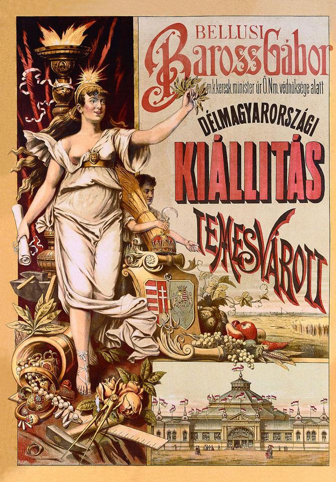 Ipari és kereskedelmi vásár historizáló hirdetése