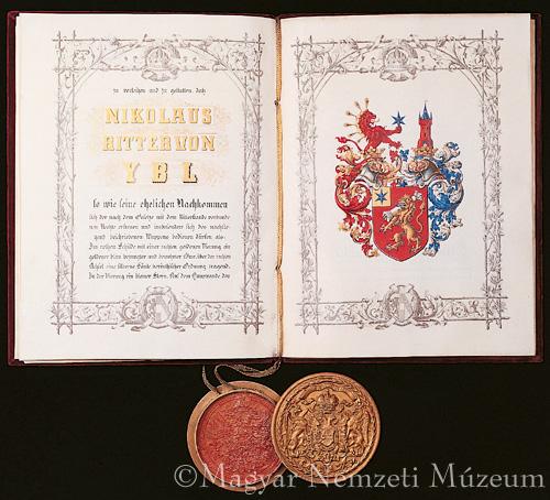 Ybl Miklós lovagi oklevele