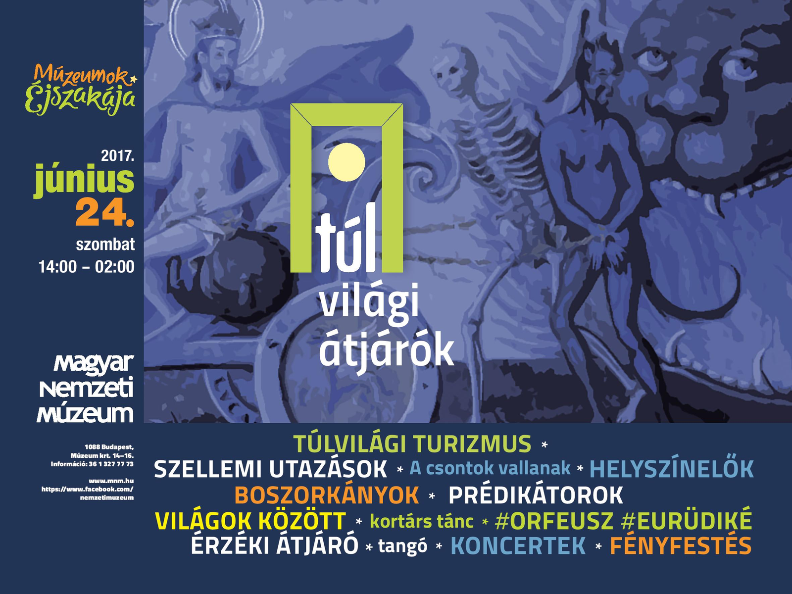 Múzeumok Éjszakája 2017 plakát