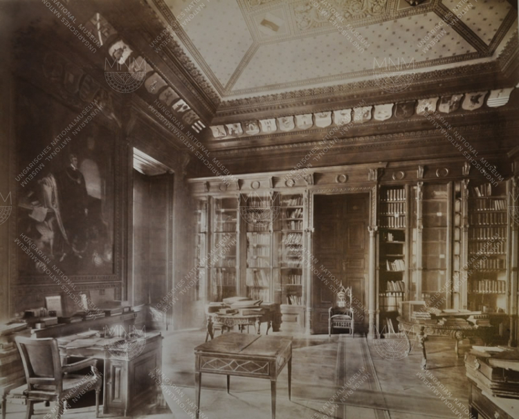The Széchényi Hall at the National Museum in a photo from 1888