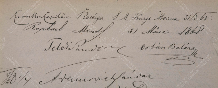 Két erdélyi híresség a múzeum 1868-as látogatói között: Teleki Sándor (1821–1892) 48-as honvéd ezredes, emlékíró, akinek koltói kastélyában töltötte Petőfi Sándor a mézes heteit, valamint Orbán Balázs (1830–1890) utazó, néprajzi gyűjtő, történetíró