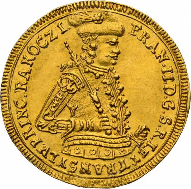 II. Rákóczi Ferenc (1703–1711) dukát, 1707
