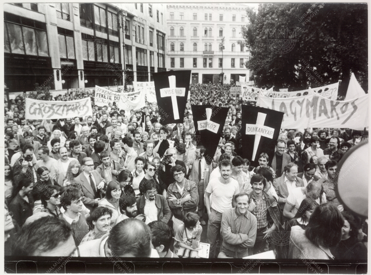 Tüntetés a bős-nagymarosi vízlépcső megvalósítása ellen (1988. október 30.)