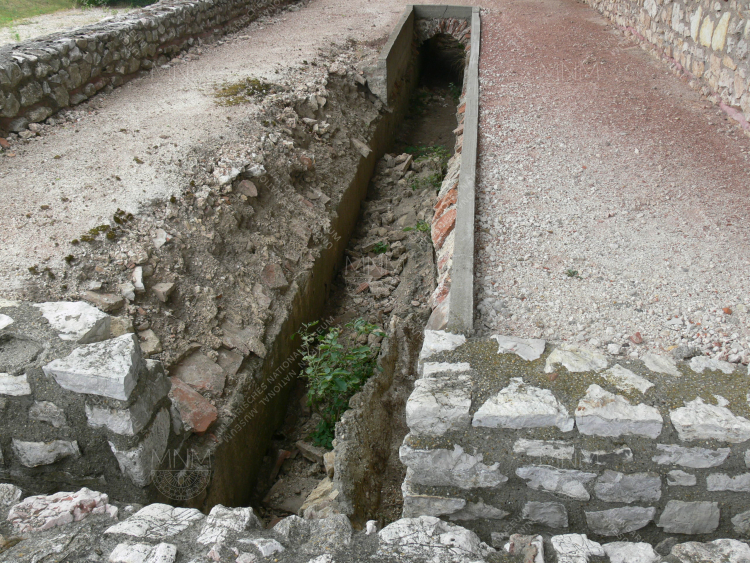 A 12. terem alatti fűtőcsatorna szakasza (Jelenlegi állapot.)