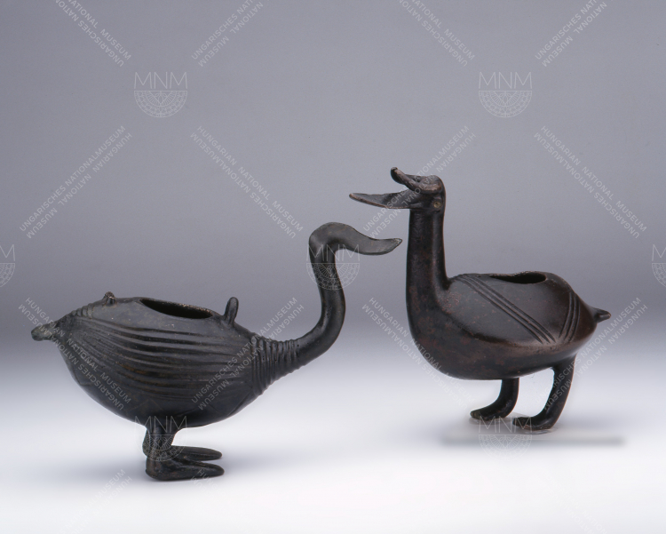 BIRD-SHAPED BRONZE VESSELS