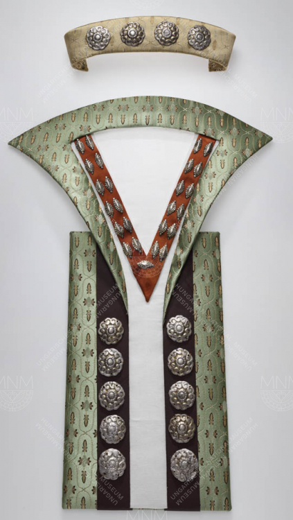 DECORATIONS FOR A HEADDRESS, SHIRT NECK, AND CAFTAN, FROM OROSHÁZA (RECONSTRUCTION)