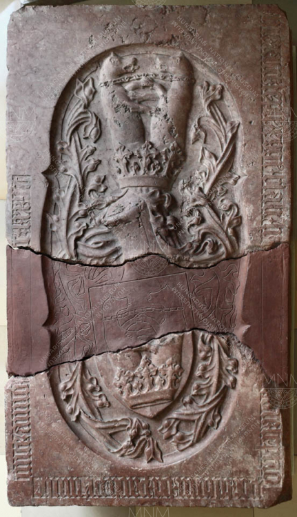 TOMBSTONE OF BALÁZS KESZI (D. 1474), SCHOLAR AND CASTELLAN OF SOLYMOS CASTLE AND MUNKÁCS CASTLE