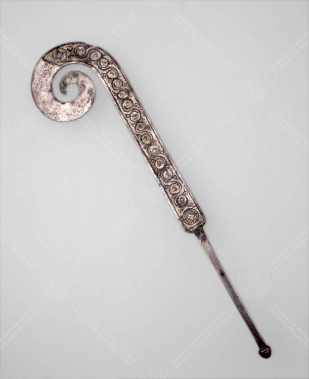 AUGUR’S STAFF MADE OF SILVER, FROM A BRIGETIO SARCOPHAGUS