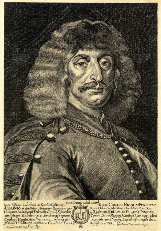 Zrínyi Miklós horvát bán, a költő és hadvezér arcképe, 1664