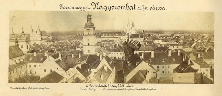 Nagyszombat látképe, 1871, ismeretlen fényképező felvétele