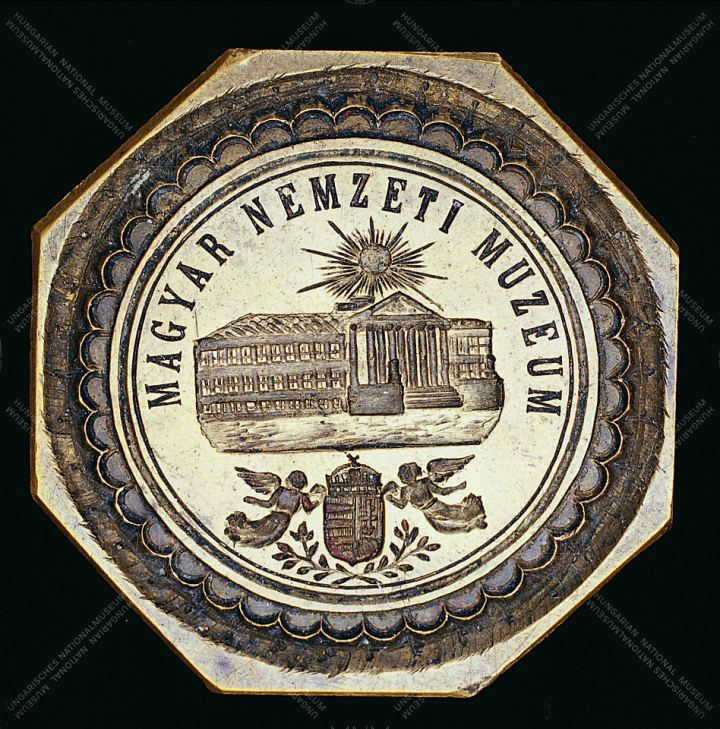 The old stamp of the Hungarian National Museum