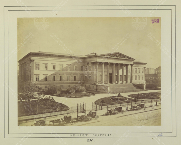 The building of the Hungarian National Museum in the 1880s