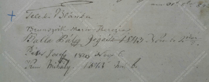 1843-ban a múzeum látogatói között a magyar nőnevelés két jelentős alakja: gróf Teleki Blanka (1806–1862), az első magyar tannyelvű leánynevelő intézet (1846) létrehozója és gróf Brunszvik Teréz (1775–1861), az első magyarországi óvoda alapítója