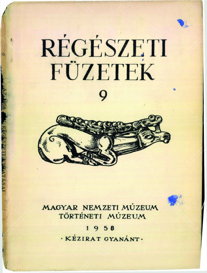 Régészeti füzetek 1958.