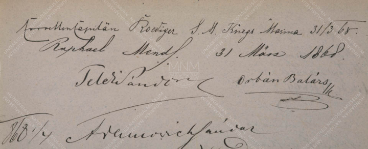 Két erdélyi híresség a múzeum 1868-as látogatói között: Teleki Sándor (1821–1892) 48-as honvéd ezredes, emlékíró, akinek koltói kastélyában töltötte Petőfi Sándor a mézes heteit, valamint Orbán Balázs (1830–1890) utazó, néprajzi gyűjtő, történetíró