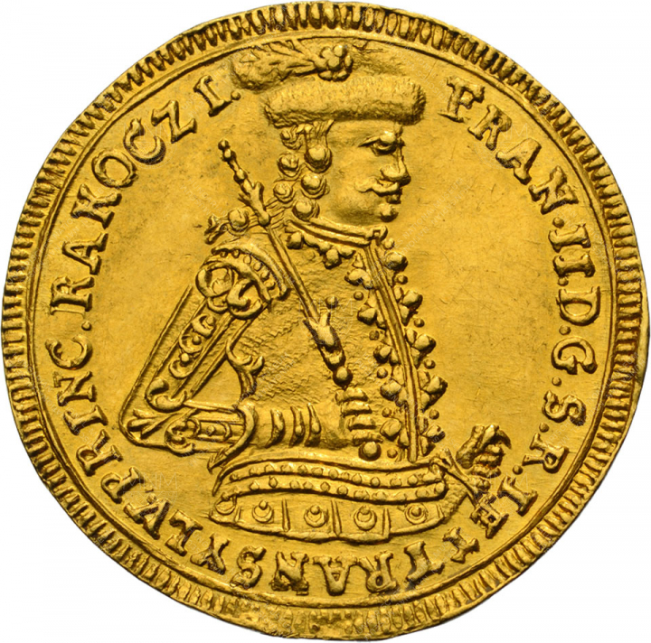 II. Rákóczi Ferenc (1703–1711) dukát, 1707