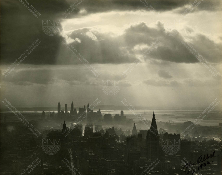 New York látképe, 1938, John Albok (Albók János) felvétele