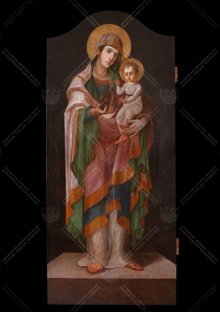 Erdős Alexandra - Szabó Tamás Sándor: Hittner Mátyás (?), 1822 k.: Istenszülő a gyermek Jézussal - restaurálás után