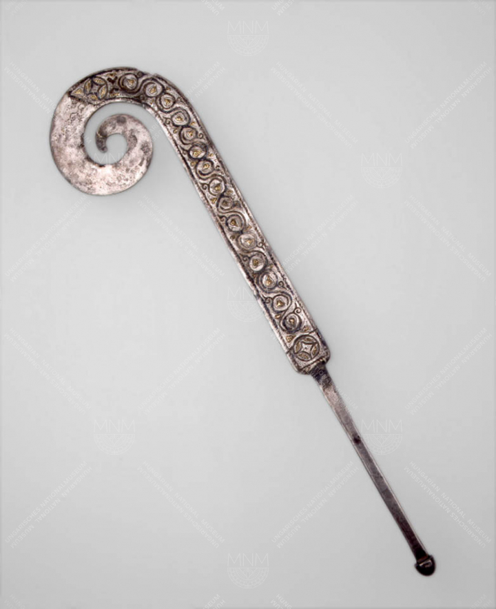 AUGUR’S STAFF MADE OF SILVER, FROM A BRIGETIO SARCOPHAGUS
