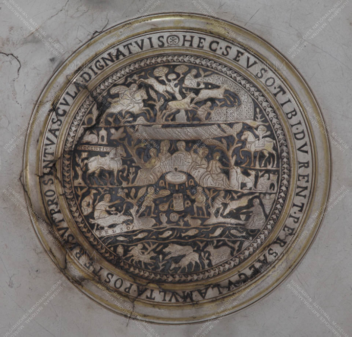 MEDALLION ON THE DISH FROM WHICH THE NAME OF THE SEUSO TREASURE IS TAKEN 