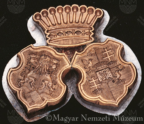 „Házassági”, címeres pecsétnyomó, 1930 körül 