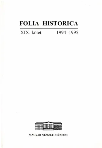 Folia Historica XIX.