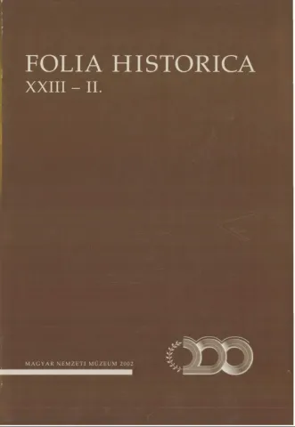 Folia Historica XXIII-II.