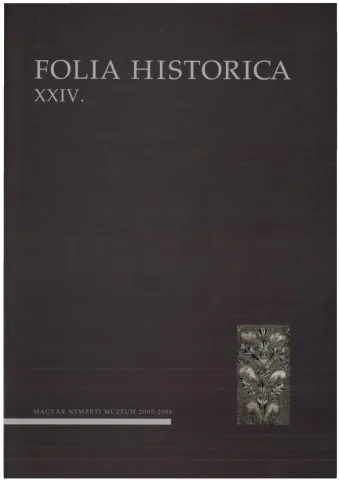 Folia Historica XXIV.