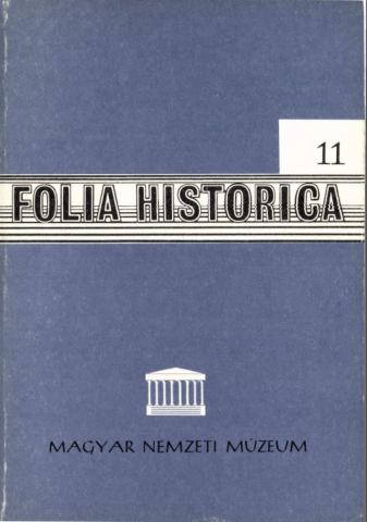 Folia Historica XI.